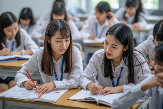 タイの大学キャンパスと学生のイメージ