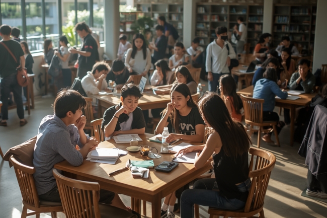 タイの大学教育システムと産学連携のイメージ