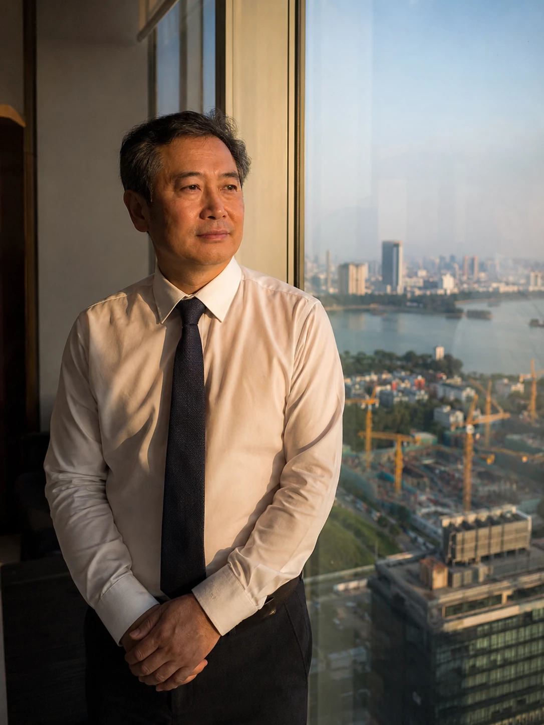 ハノイCau Giay高層オフィスから西湖を望む日系現地法人マネージャー 製造業キャリアパスの到達点