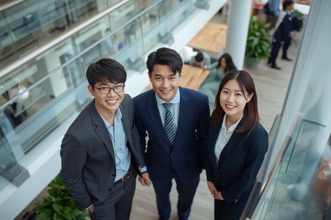 アジア各国のビジネスマナーを学ぶイメージ