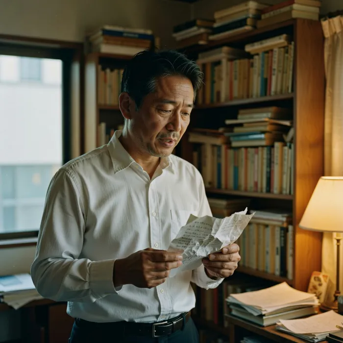 自己PRを準備する日本人男性