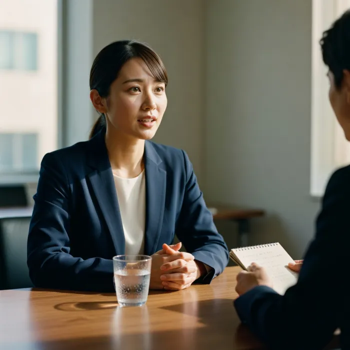シンガポール企業での英語面接の様子