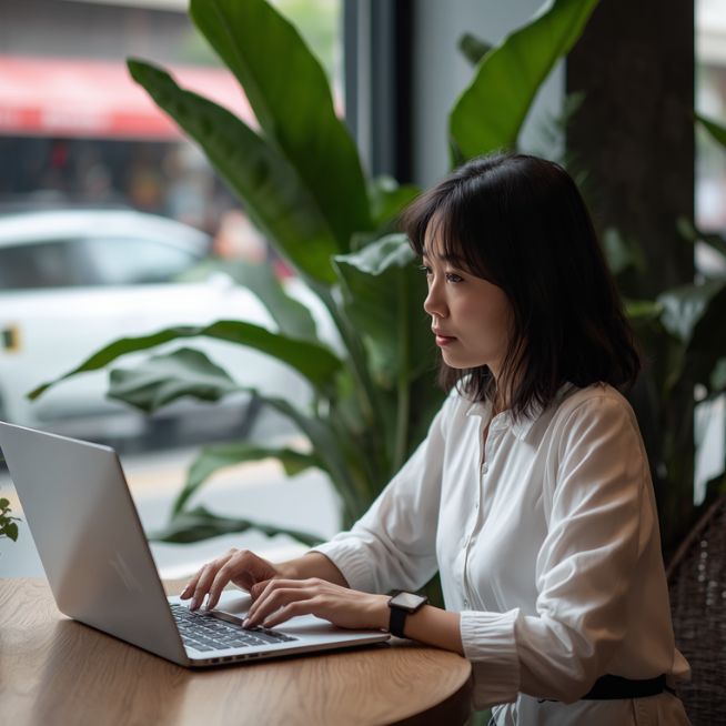 語学スキルを活かして転職する女性のイメージ