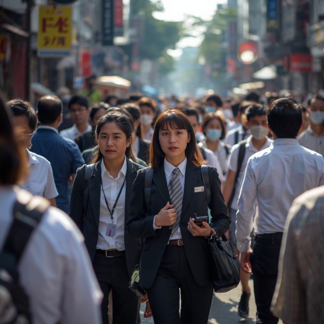 海外転職の求人情報を調べる様子