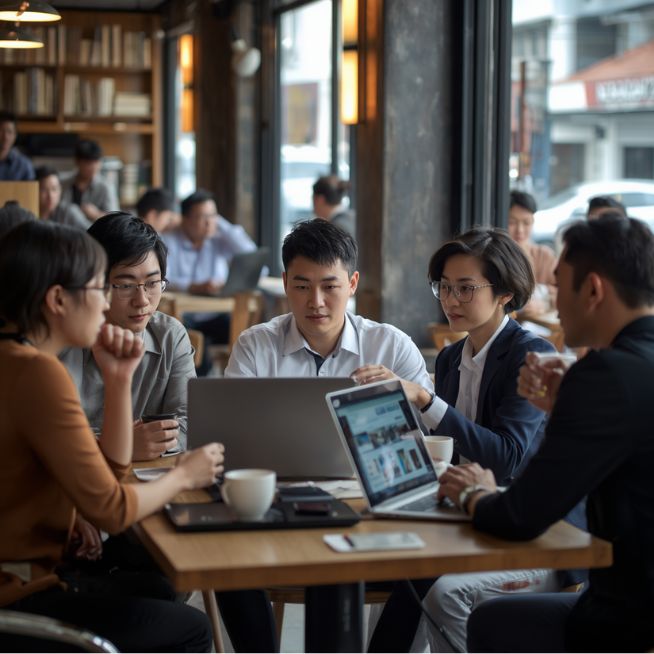 LinkedInを活用した人脈構築のイメージ
