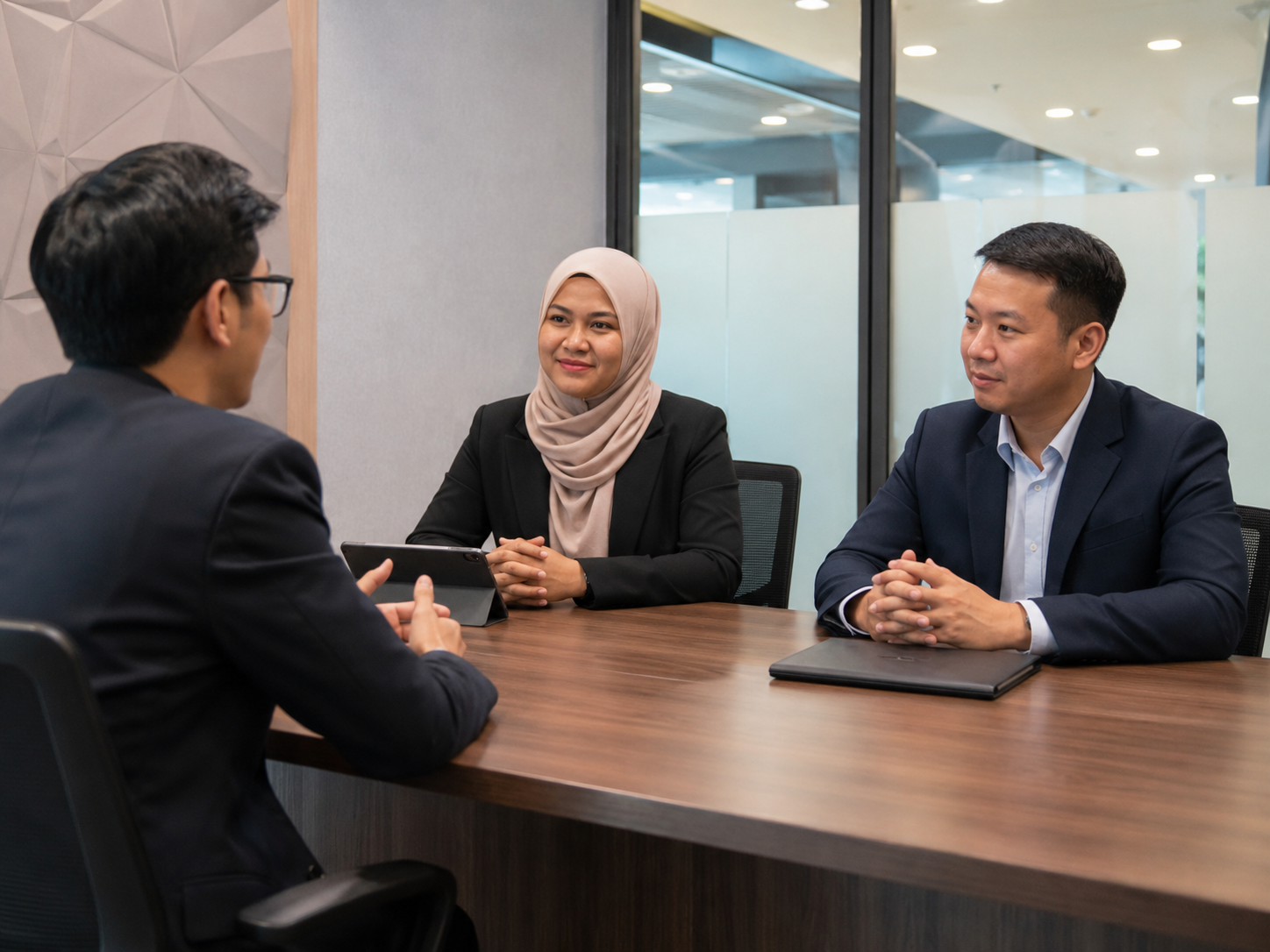 マレーシアの多文化ビジネス環境での面接対策イメージ