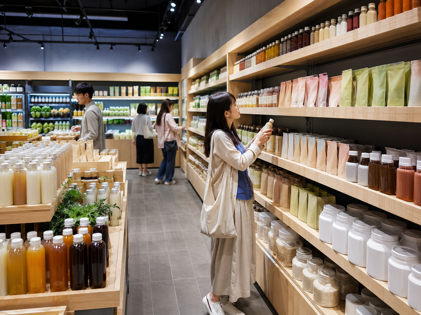 台湾の食品・飲料市場の店頭