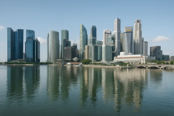 シンガポールのシティー（中心業務地区・CBD）の街並み