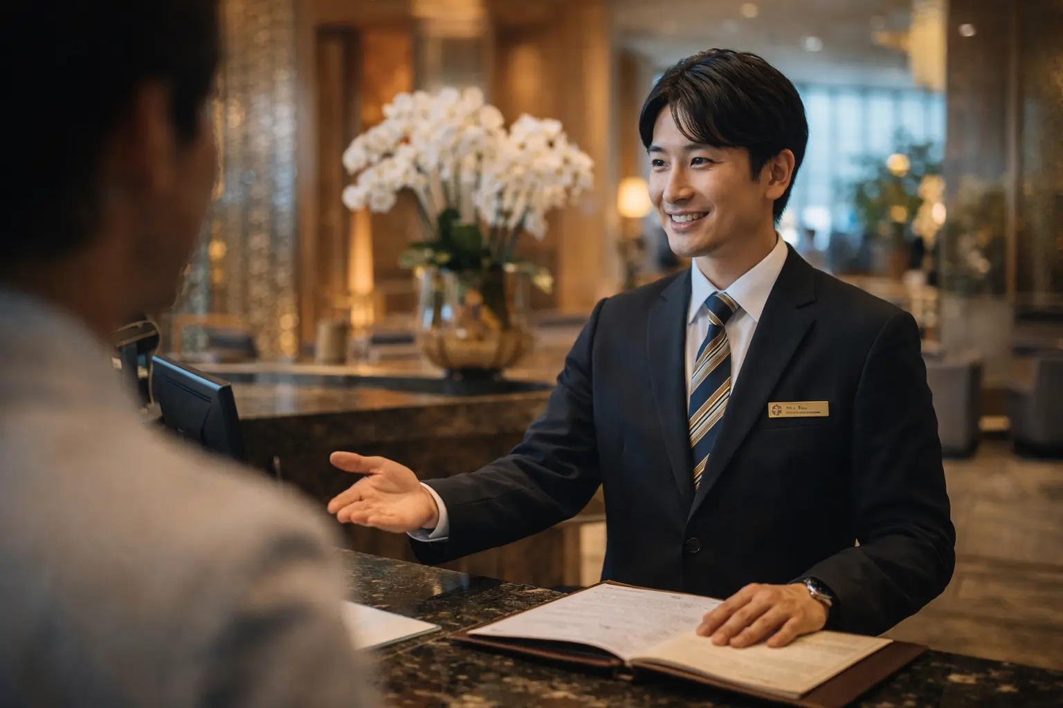 タイのホテルで働くサービス業スタッフ