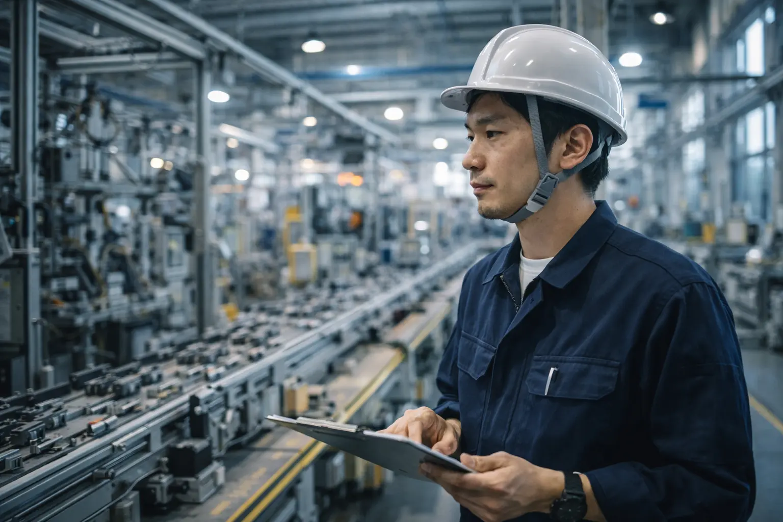 タイの製造業で働く技術者