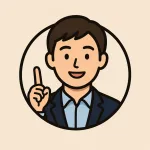 指で要点を指し示すキャリアアドバイザー（男性）