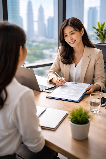 マレーシアでの採用面接の様子