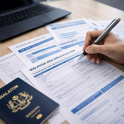 マレーシアのビザ申請イメージ