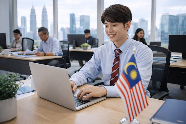 マレーシアでの新しい仕事のイメージ