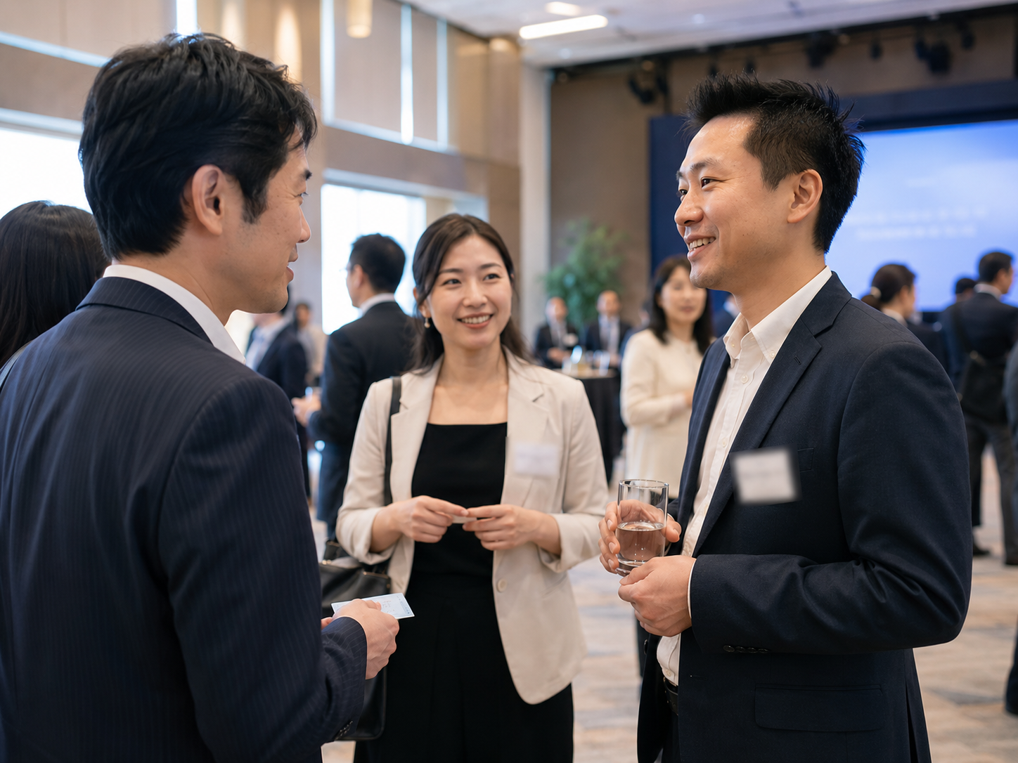 現地でのネットワーキングとセミナーで人脈を広げる様子