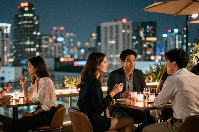 バンコクの職場での人間関係構築・チームワークのイメージ