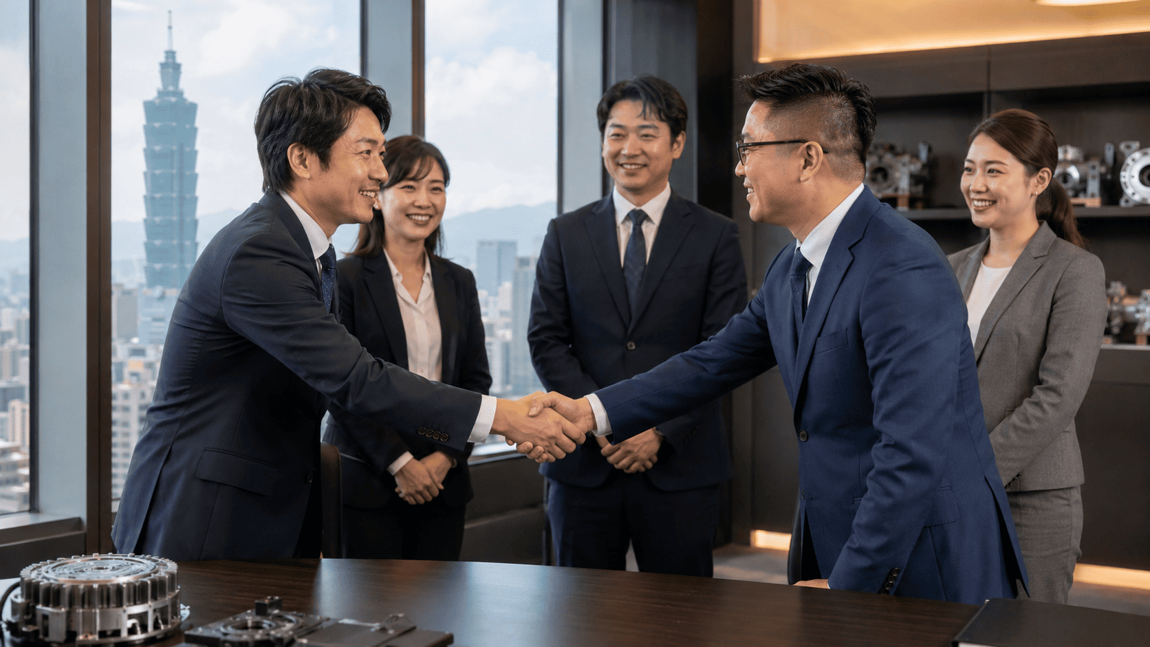 台湾で活躍する日本人営業職の転職成功イメージ