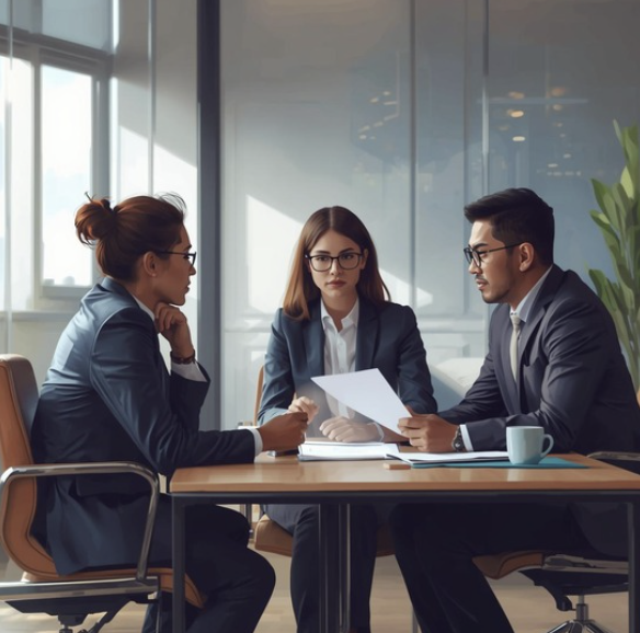 転職エージェントサポートの様子