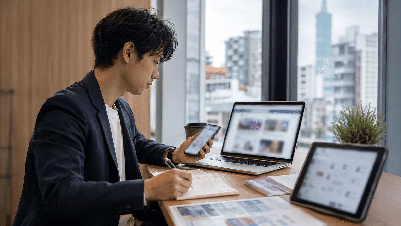 台湾の人事・労務求人情報の収集方法のイメージ