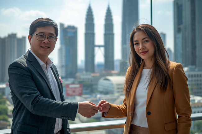 マレーシアの挨拶・名刺交換・初対面マナーのイメージ