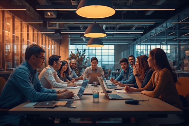 マレーシアの職場でのコミュニケーションと礼儀作法のイメージ