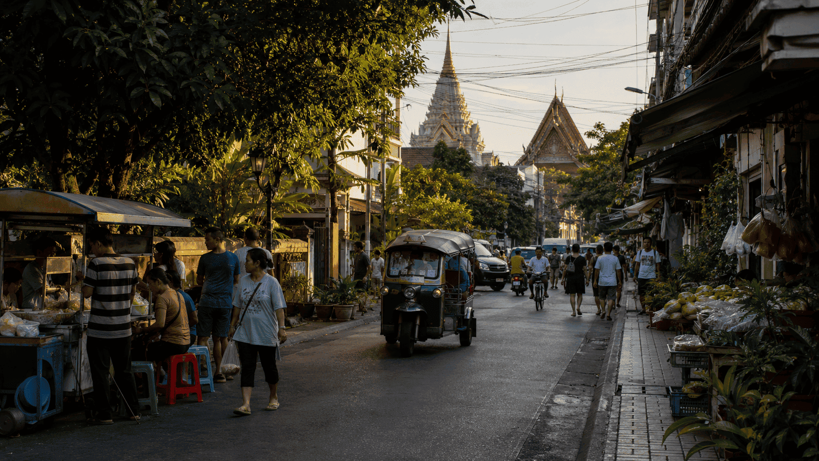 タイの文化を感じる街の風景