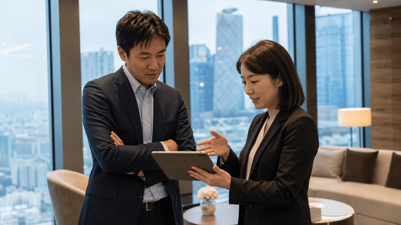 複数の求人情報を比較する手元