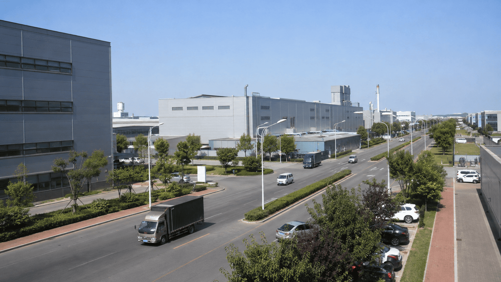 日系企業の工場が並ぶ天津の工業地区