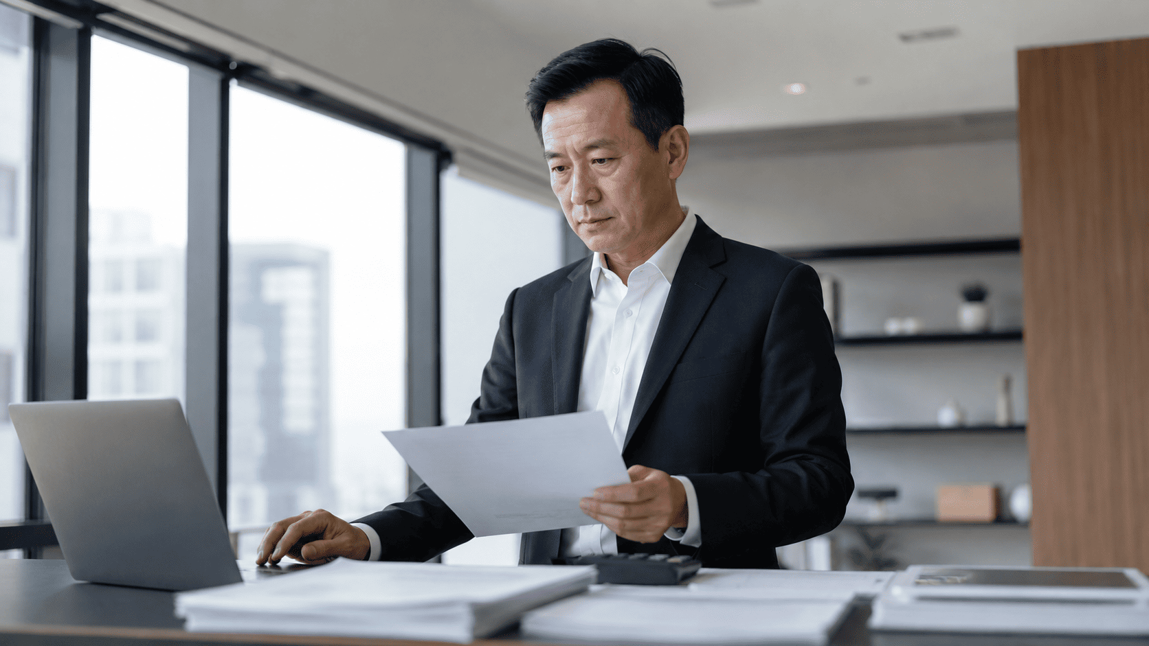 ベトナムの法令資料を確認する担当者