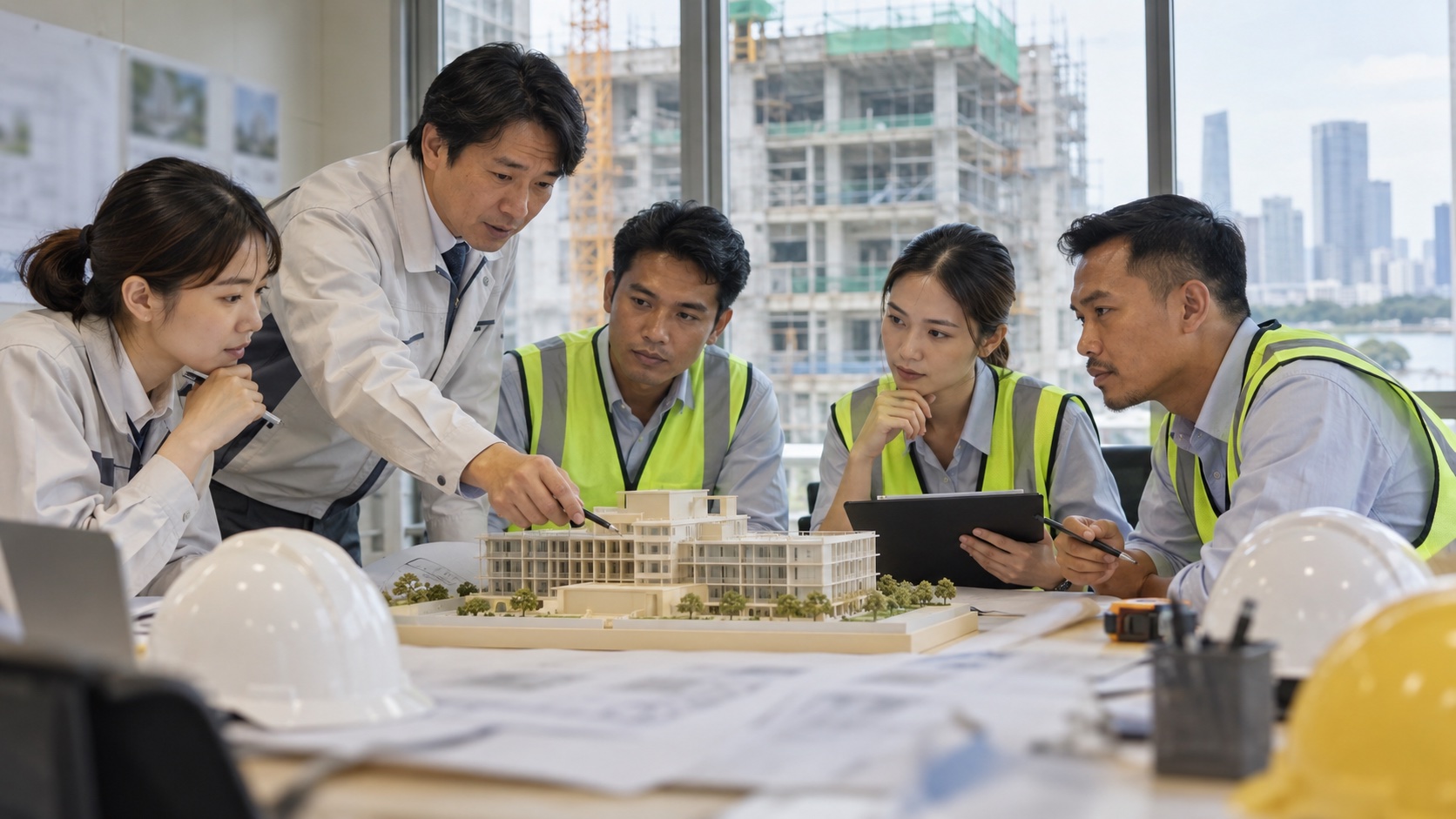 施工管理の求人は、発注者・現場・設計の担当範囲で選ぶのイメージ