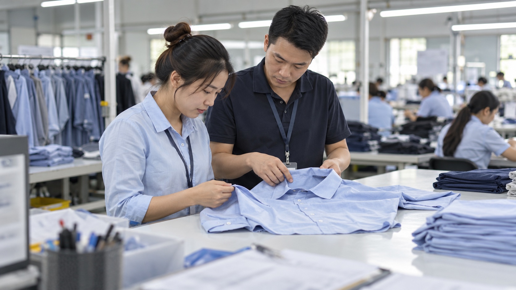 縫製検品のカスタマー窓口は、顧客対応と現場管理を担うのイメージ