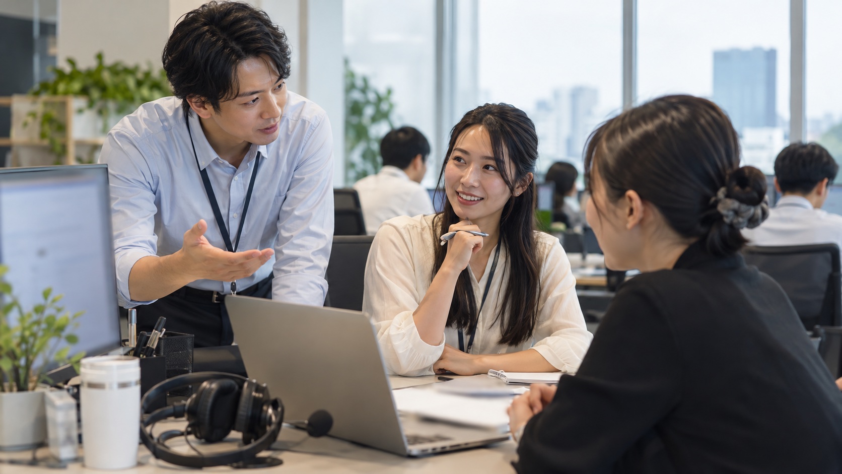 英語・中国語の選択条件と「語学不問」の表示を照合するのイメージ