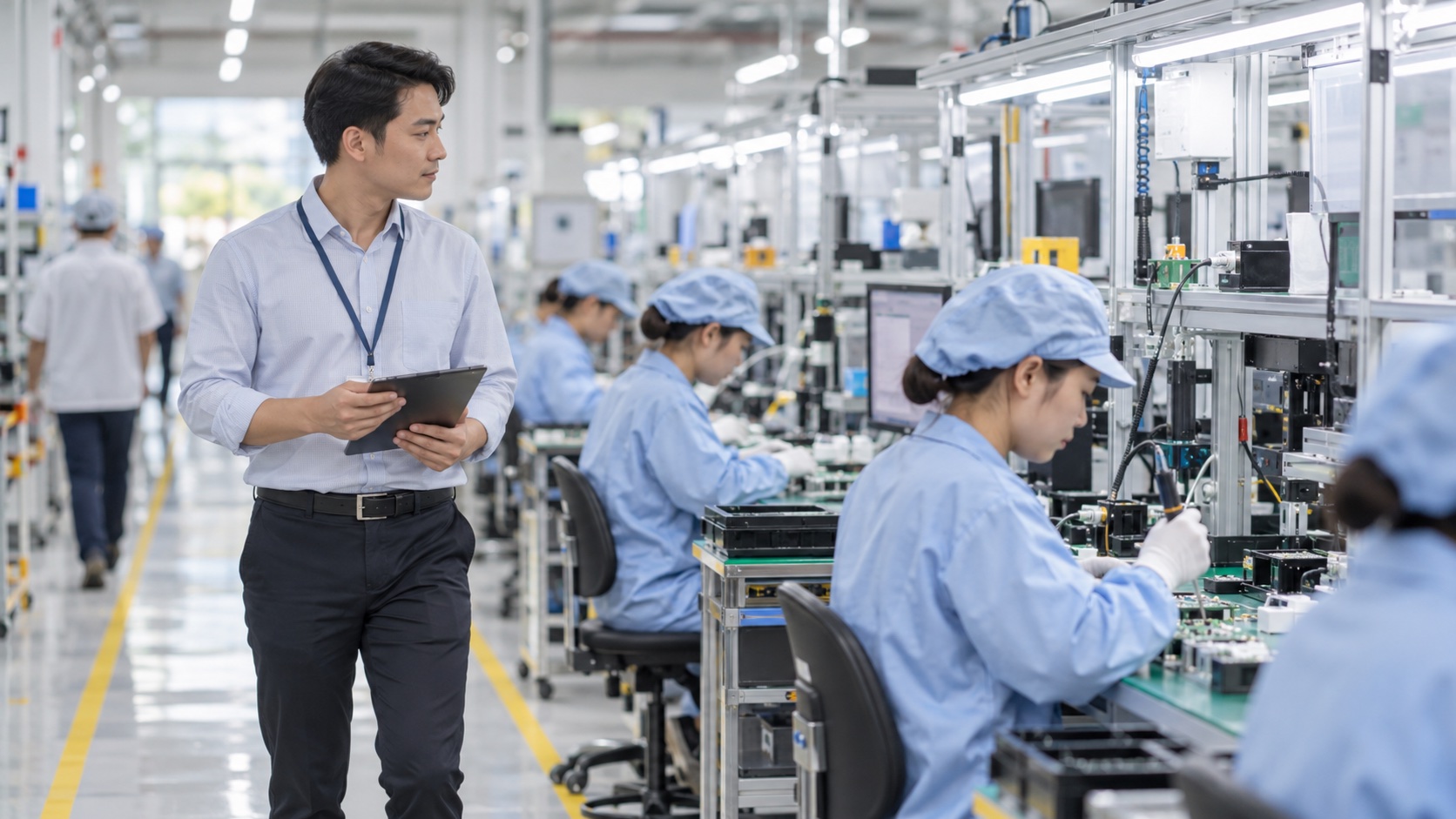 生産計画・在庫・原価を統括する課長候補のイメージ