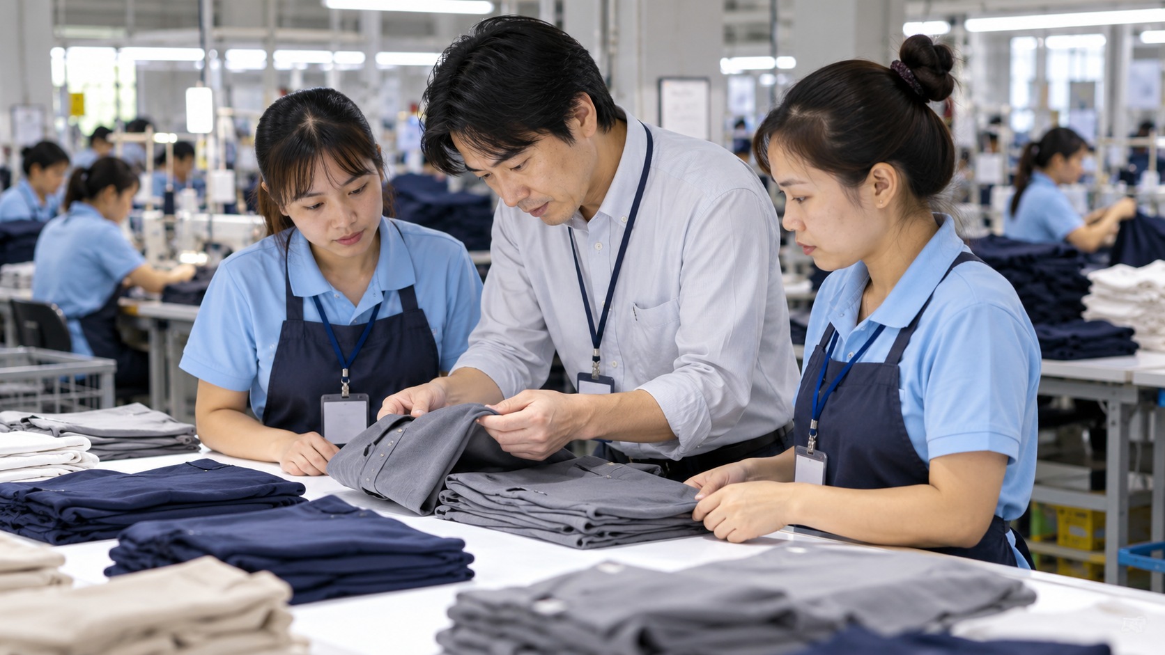 検品会社の現場責任者は、営業と海外拠点支援も確認のイメージ