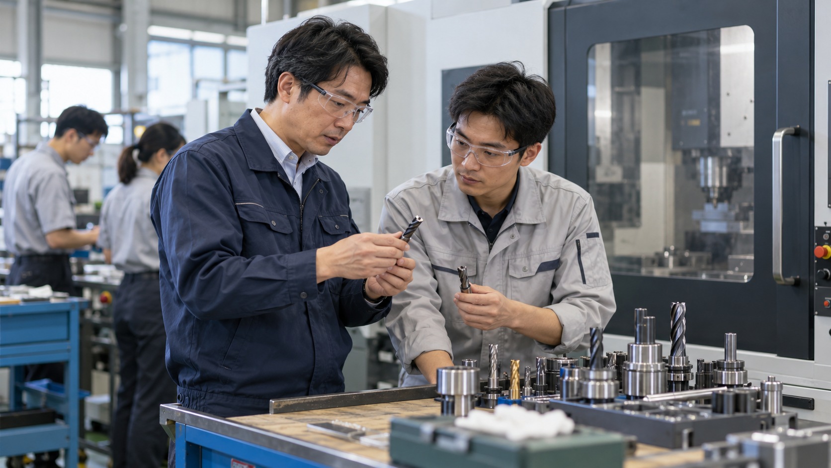 切削加工3件は、年数だけでなくNC・CAD・工具選定を照合のイメージ