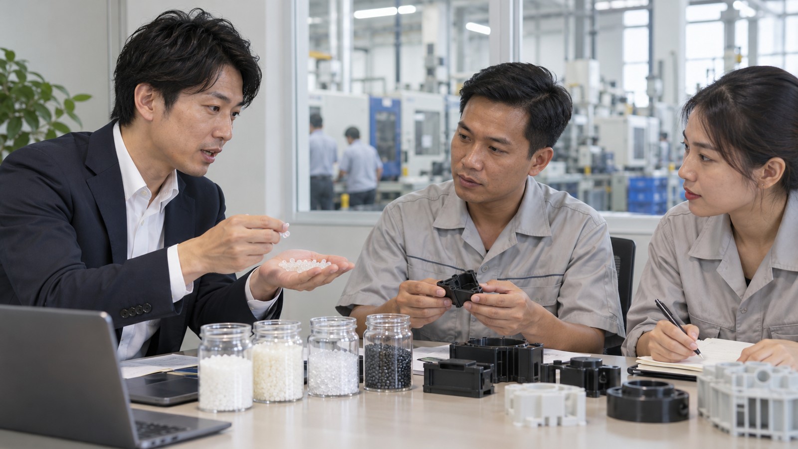 商社営業は、商品知識と工業団地への訪問を確認のイメージ