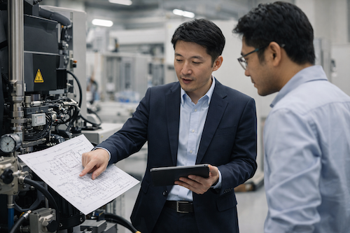 EV製造・自動車工場のイメージ