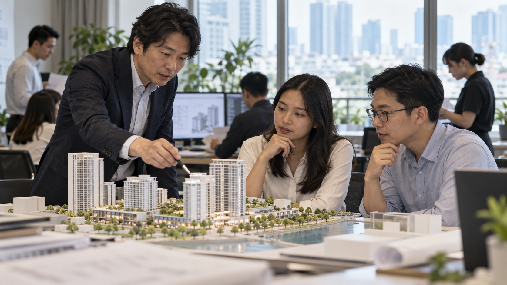 施工管理の経験を、現場・発注者・設計の立場に分けるのイメージ