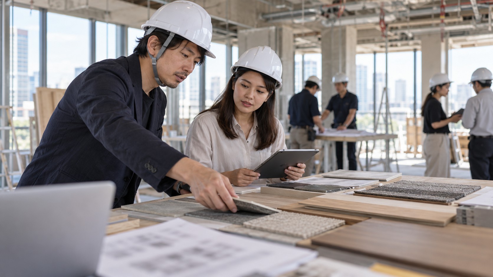 内装設計施工と管理部門は、技術職の入口を混同しないのイメージ