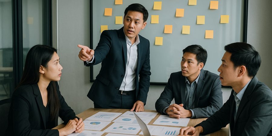 タイ企業の企画会議・ブレインストーミング