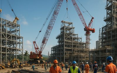 タイEEC工業団地の建設現場