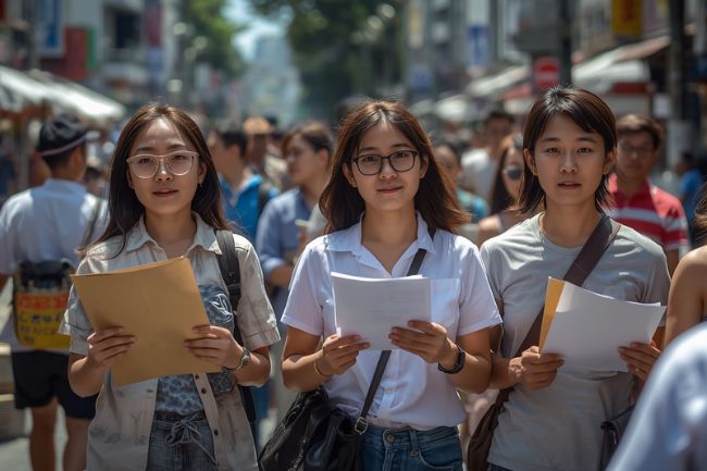 タイの業界別給与水準のイメージ