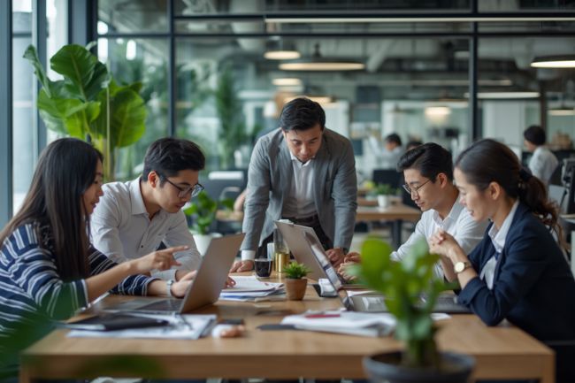 タイでの給与交渉のポイントを示すイメージ