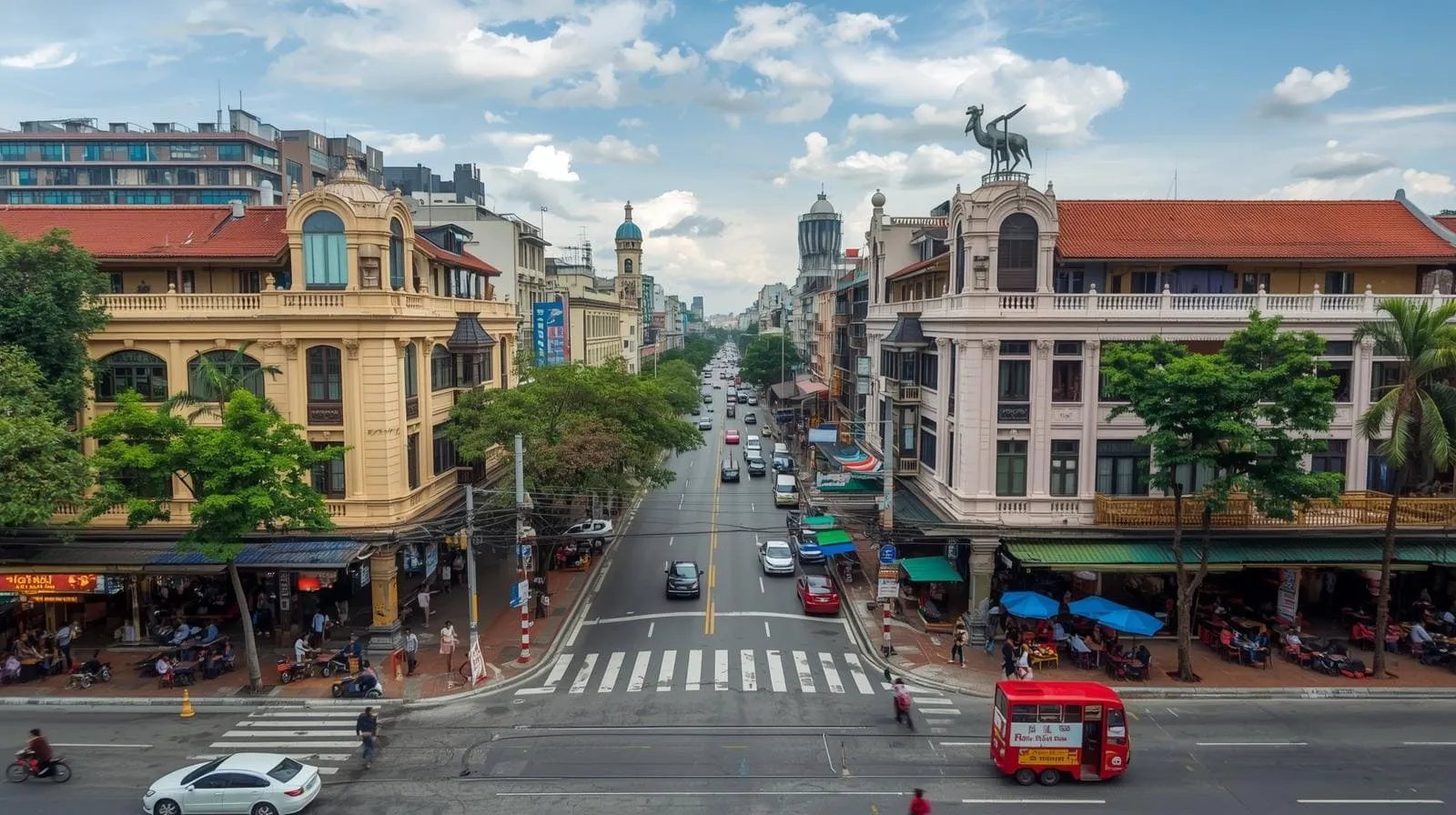 ホーチミンの街並み