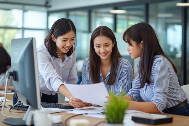 タイでの現地生活と転職支援サービス活用のイメージ