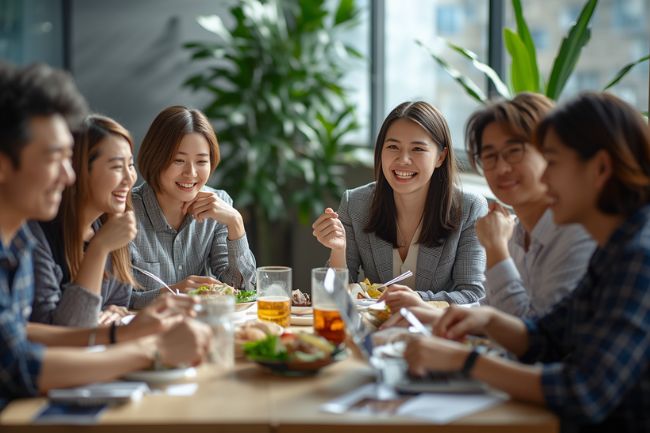 マレーシアの高温多湿な気候と長い昼休み文化への適応イメージ