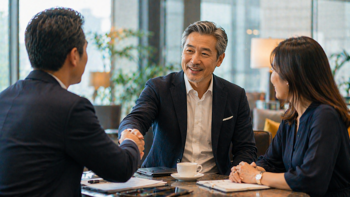 現地採用・駐在員切替の働き方を考えるシニア男性