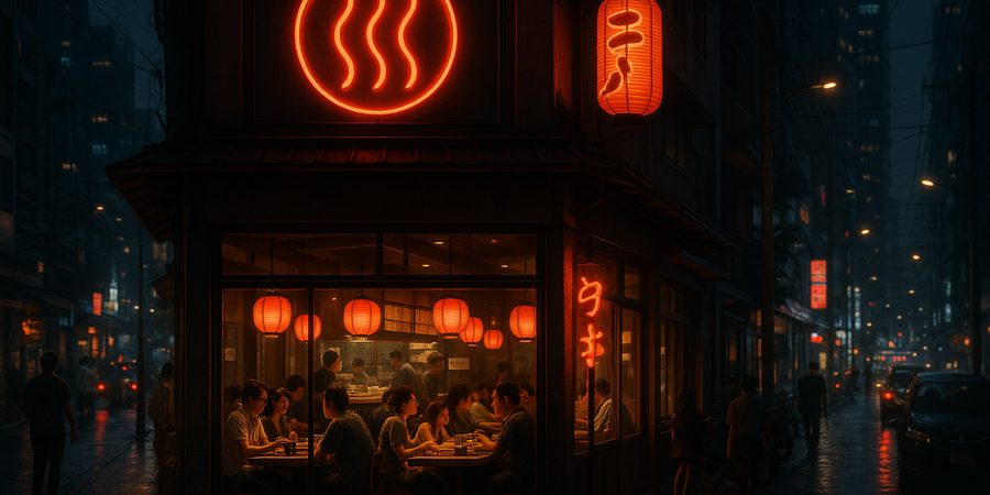 バンコクの日本食レストラン外観