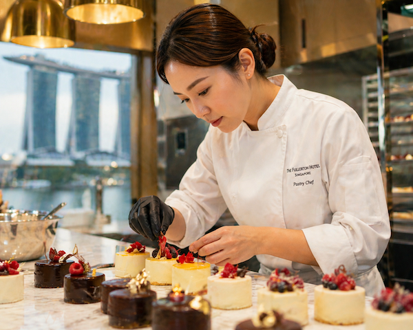 シンガポールの高級ホテルで働く日本人パティシエ