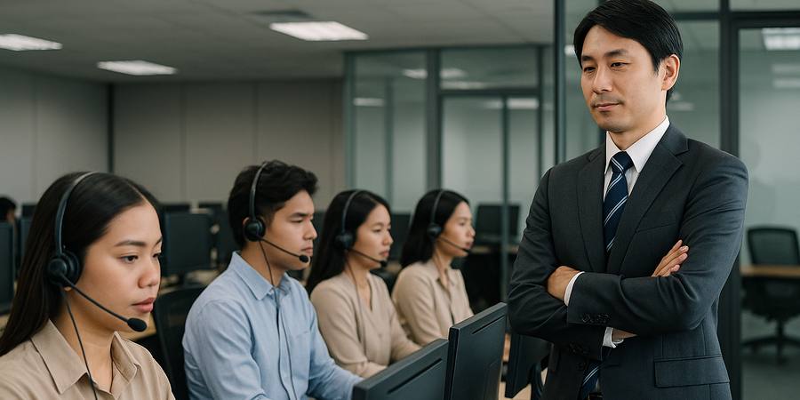 フィリピンのBPOコールセンターでスタッフを統括する日本人スーパーバイザー